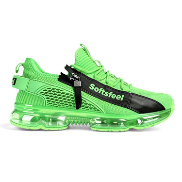 AirLock Pro Surge Green Running Sneakers - Front View | Xpression Sneakers
