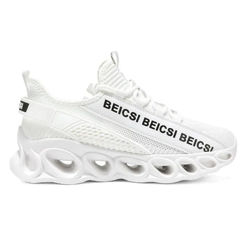 Eclipse Pro Arctic White Running Sneakers - Front View | Xpression Sneakers
