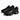 Softsfeel Shade Black Running Sneakers - Three Quarter View | Xpression Sneakers