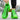 BEICSI Strike Green Sneakers - Full Pair Flat Lay | Xpression Sneakers