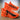 Eclipse Pro Inferno Orange Running Sneakers - Lifestyle Street Shot | Xpression Sneakers