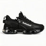 Softsfeel Shade Black Running Sneakers - Front View | Xpression Sneakers